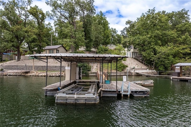 18 Trail Rd, Eldon, MO 65026 - view of dock with a water view