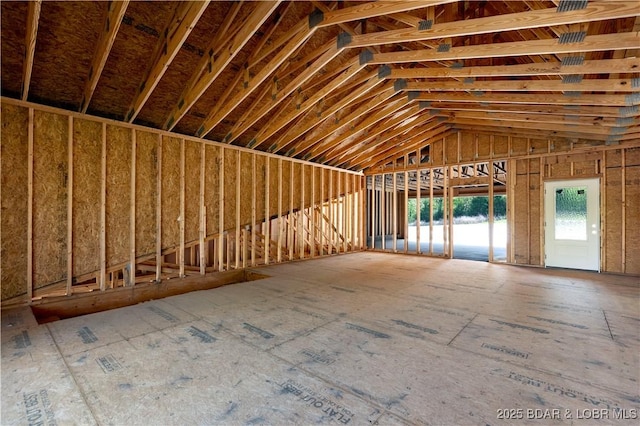 view of attic