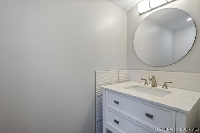bathroom featuring vanity