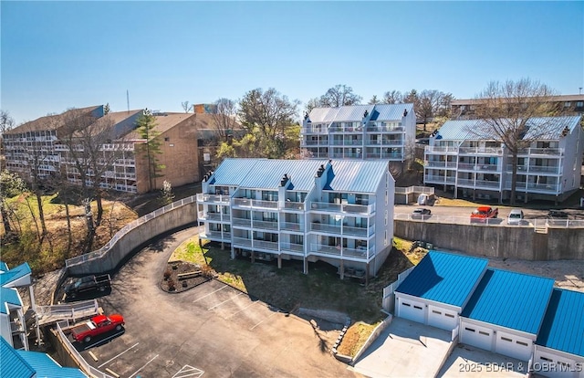 aerial view featuring a residential view