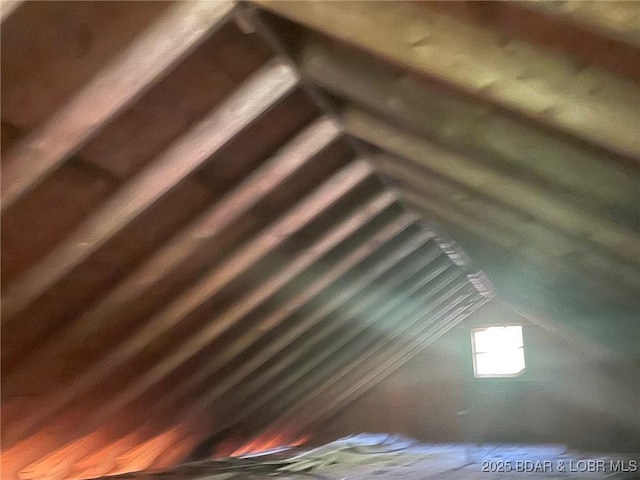 view of attic