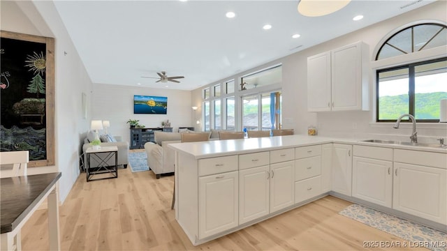 611 Lazy Days Rd Unit L5, Osage Beach, MO 65065 - kitchen with a sink, a wealth of natural light, and light wood-style floors