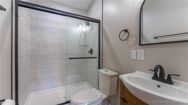 31445 Raytown Dr, Rocky Mount, MO 65072 - bathroom with a stall shower, vanity, and toilet