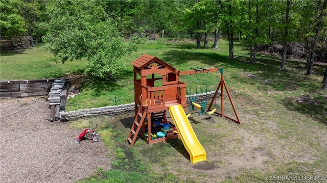 93 Misty Meadows Ln, Camdenton, MO 65020 - view of playground featuring a lawn