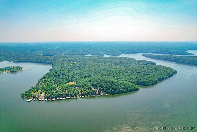 34 Glenmeadows Ct, Linn Creek, MO 65052 - drone / aerial view of a large body of water and a heavily wooded area
