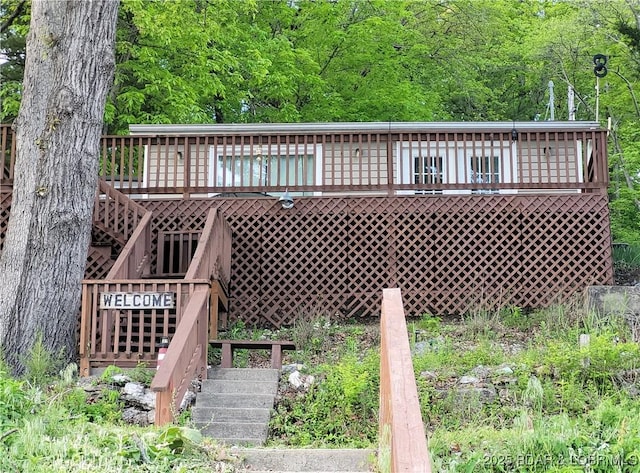 exterior view of stairs