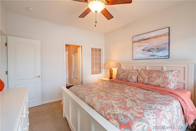 85 Monarch Cove Ln Unit 2C, Lake Ozark, MO 65049 - bedroom featuring light colored carpet and ceiling fan