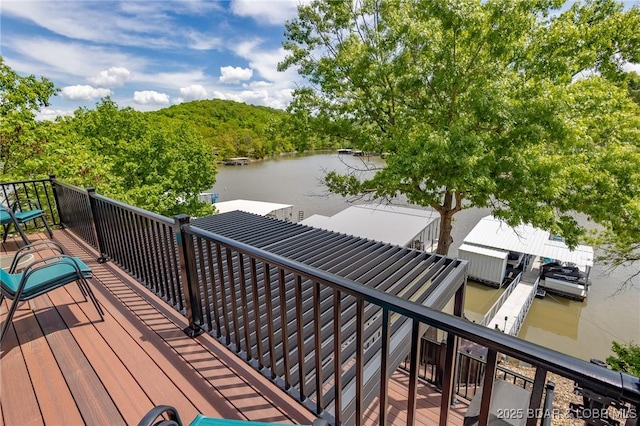 1104 Whippoorwill Ln, Sunrise Beach, MO 65079 - deck featuring a water view