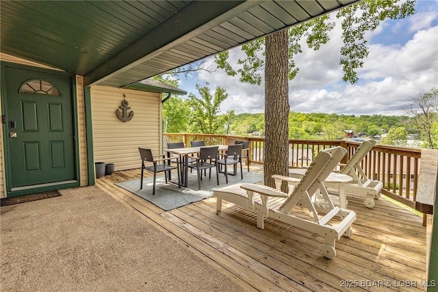 6076 Sioux Trl, Osage Beach, MO 65065 - deck featuring outdoor dining area