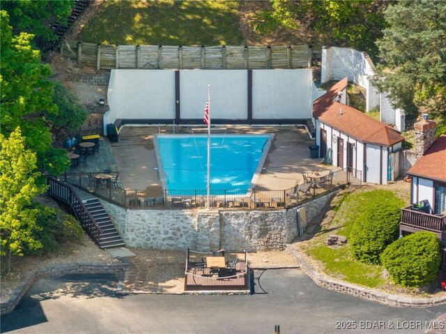 view of subject property