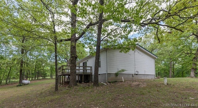 20877 Twin Hills Dr, Warsaw, MO 65355 - view of side of property featuring a deck