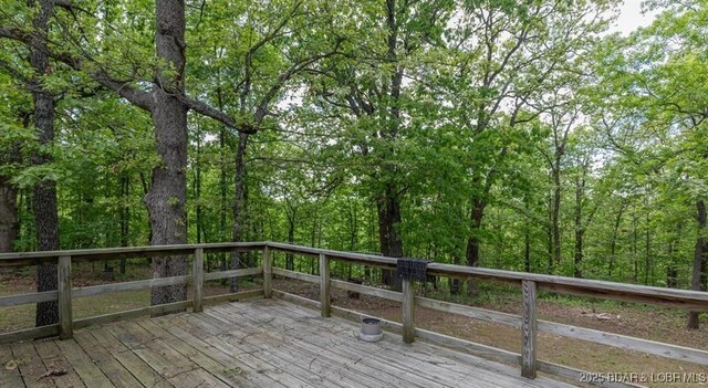 20877 Twin Hills Dr, Warsaw, MO 65355 - view of wooden deck