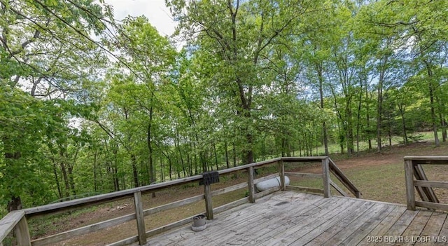 20877 Twin Hills Dr, Warsaw, MO 65355 - view of wooden terrace