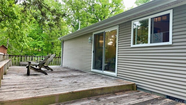 29745 Canary Rd, Gravois Mills, MO 65037 - view of wooden deck