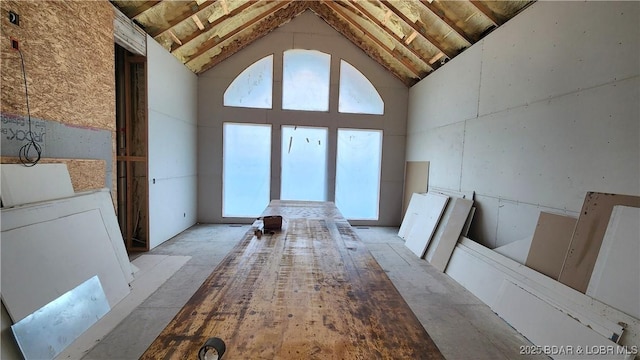 25455 Rail Rd, Richland, MO 65556 - interior space with plenty of natural light and high vaulted ceiling