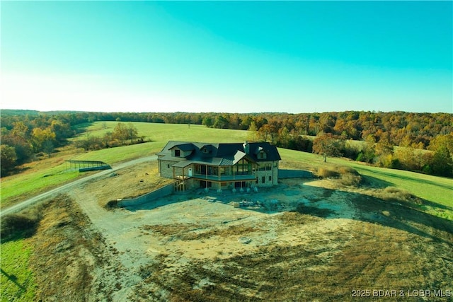 25455 Rail Rd, Richland, MO 65556 - overview of rural landscape featuring a heavily wooded area
