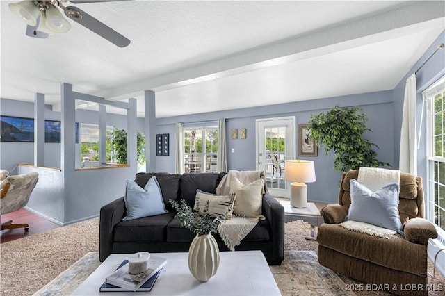 35 Teak Village Dr, Lake Ozark, MO 65049 - living area featuring ceiling fan