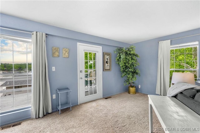 35 Teak Village Dr, Lake Ozark, MO 65049 - carpeted bedroom with multiple windows and access to exterior