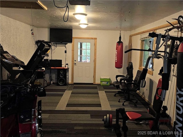 98 Storage Rd, Eldon, MO 65026 - exercise area with carpet floors