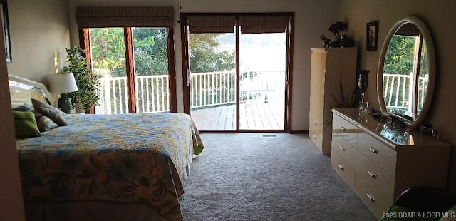 50 Shannon Cir, Sunrise Beach, MO 65079 - bedroom featuring carpet and access to outside