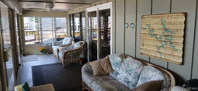 50 Shannon Cir, Sunrise Beach, MO 65079 - sunroom / solarium featuring ceiling fan
