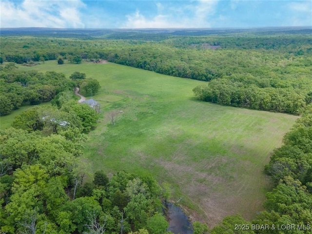 overview of rural landscape featuring a forest