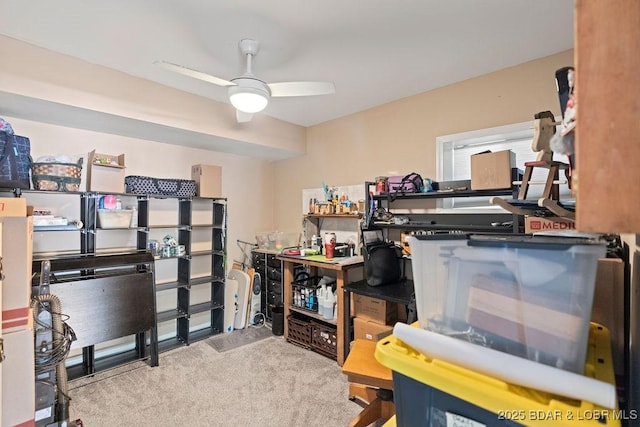 33367 Emerald Rd, Sunrise Beach, MO 65079 - office with carpet and a ceiling fan