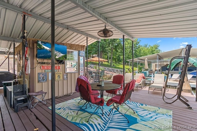 33367 Emerald Rd, Sunrise Beach, MO 65079 - view of wooden terrace