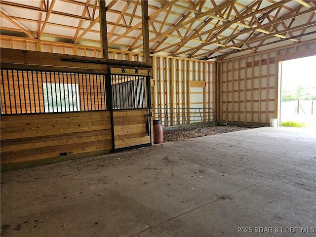 view of horse barn