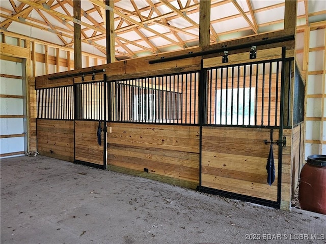 view of horse barn