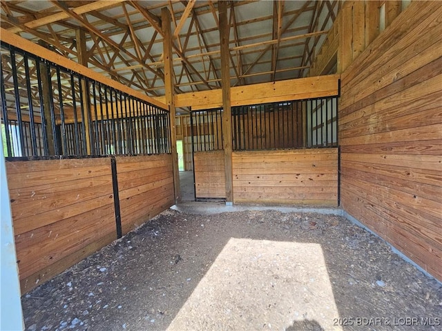 view of horse barn