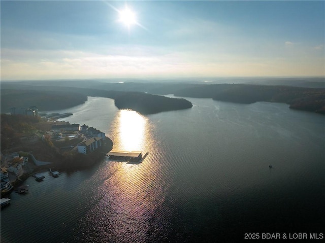 bird's eye view of a nearby body of water