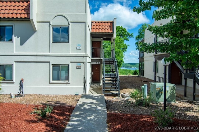 view of property with stairs