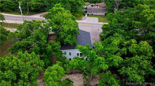 view from above of property