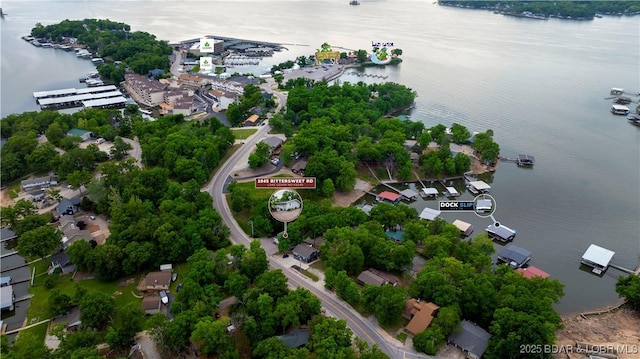 view of property location with a nearby body of water
