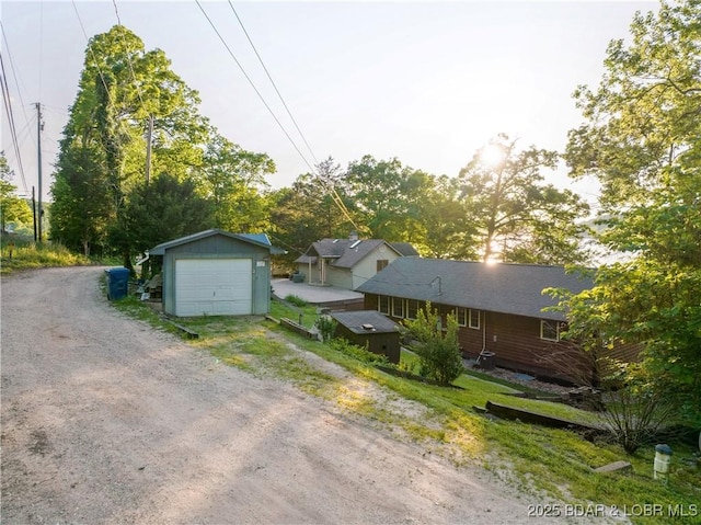 view of subject property