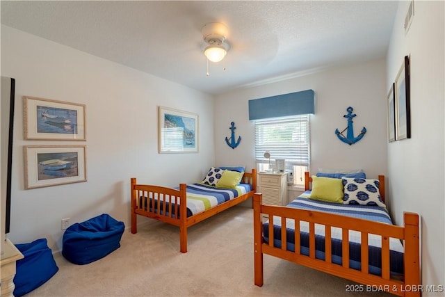 bedroom featuring carpet flooring