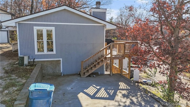 279 Spring Rd, Lake Ozark, MO 65049 - view of outdoor structure with stairs and central AC unit