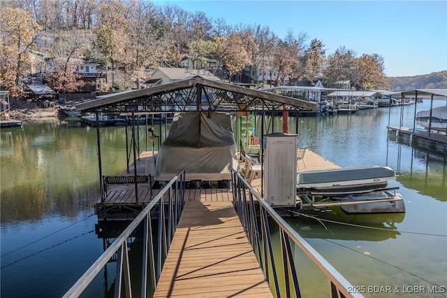 27085 Dixie Ln, Barnett, MO 65011 - dock area featuring a water view