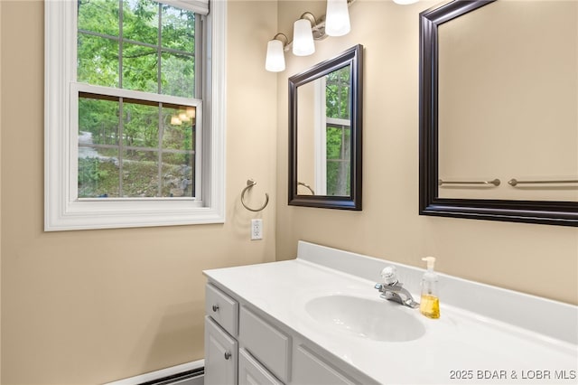 12 Mimosa Rd, Rocky Mount, MO 65072 - bathroom with vanity and a baseboard radiator