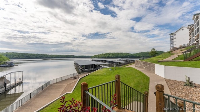 dock with a water view