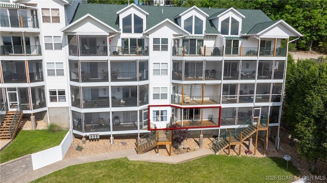 view of rear view of property