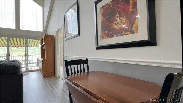 172 Cedar Glen Dr Unit 4B, Camdenton, MO 65020 - dining space with light wood finished floors