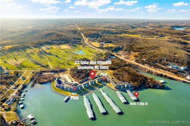 172 Cedar Glen Dr Unit 4B, Camdenton, MO 65020 - aerial view of a large body of water