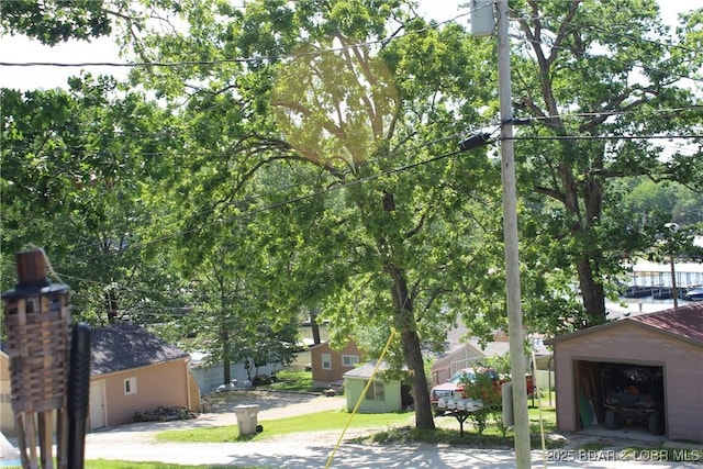 view of road
