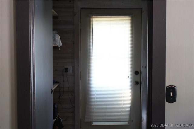 view of doorway to outside