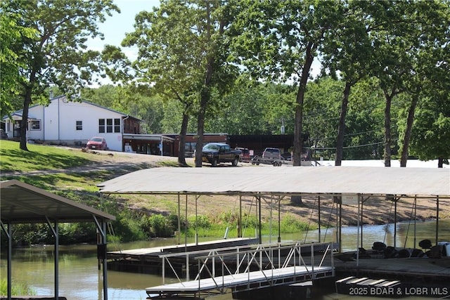 dock with a water view