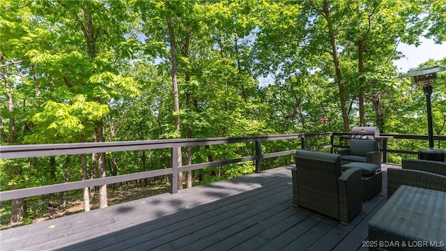 115 Hacksaw Ln, Camdenton, MO 65020 - view of wooden deck