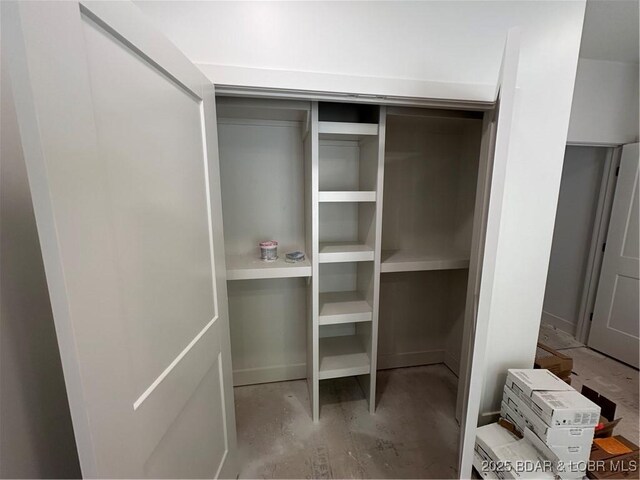 view of closet