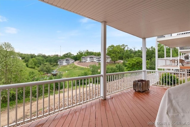 5183 Vicus Castri, Osage Beach, MO 65065 - view of wooden deck